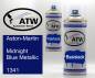 Preview: Aston-Martin, Midnight Blue Metallic, 1341: 400ml Sprühdose + 400ml Klarlack - Set, von ATW Autoteile West.